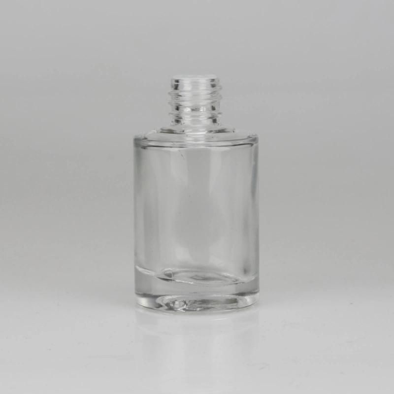 Wholesale Square Empty Clear Face Serum Foundation Bottle Custom 30ml Glass Bottles