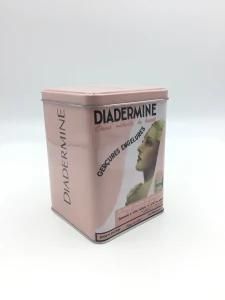 Square Shape Cosmetic Packing Tin Box