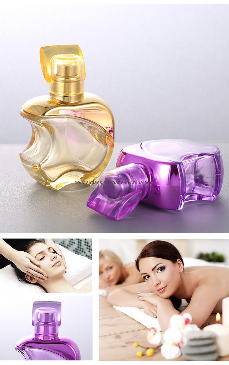 Private Label Luxury Custom Empty Colorful Apple Shape Glass Perfume Diffuser Bottle