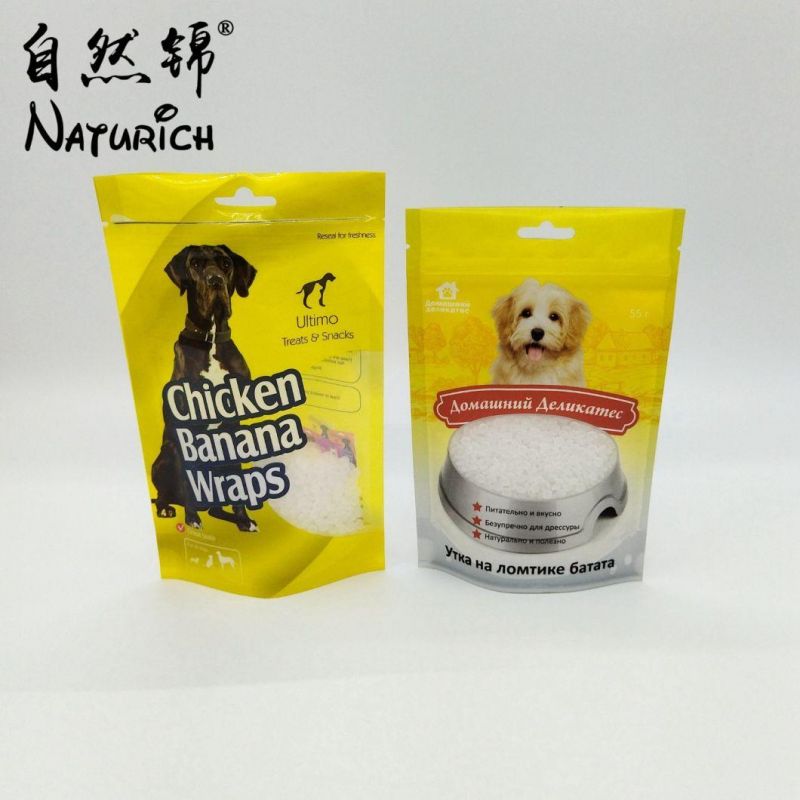 2.5kg Dog Food Packing Bag Quad Seal Plastic Zipper Bag