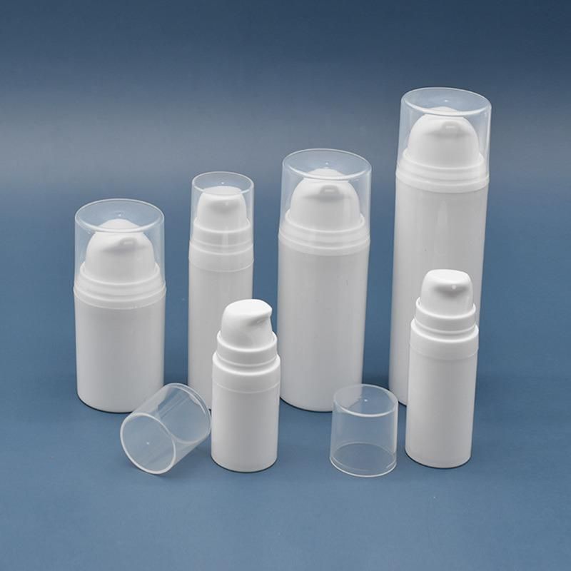 15ml 30ml 50ml White Airless Bottle PP Airless Pump Bottle