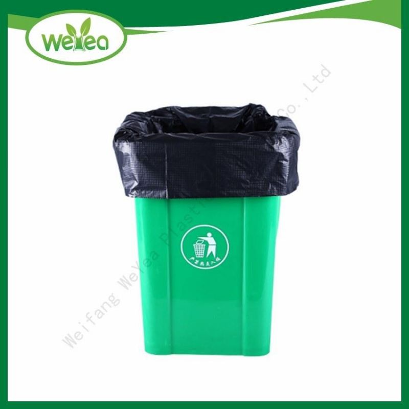 Recycling Extra Large HDPE LDPE Plastic Black Colour Trash Garbage Bag