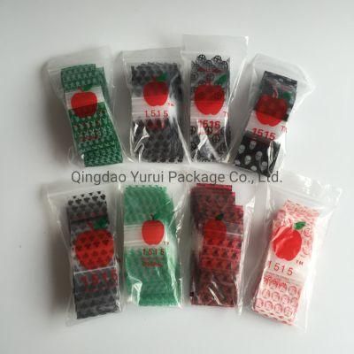 Plastic Custom Design Apple Zipper Mini Bag