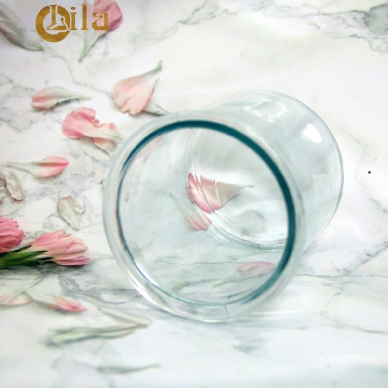 Wholesale China Round Scented Candle Glass Jars Clear Empty Candle Holder