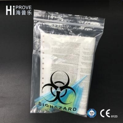 Ht-0722 Three Wall Biohazard Specimen Bag with a Document Pouch