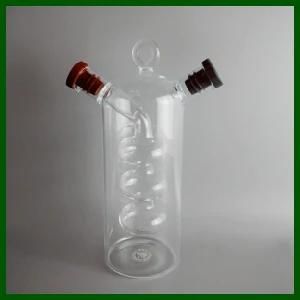 Borosilicate Fancy Oil and Vinegar Glass Bottle with Stopper