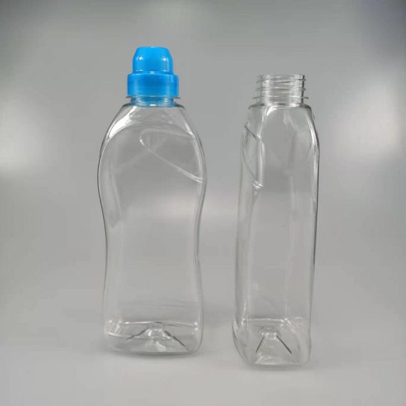 800ml Pet Washing Machine Cleaner Bottle Plastic Laundry Detergent Bottle Floor Detergent Bottle with 39mm Neck Screw Cap