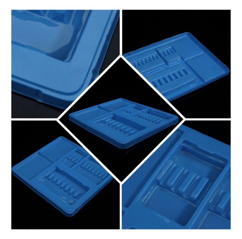 Customized Size Blister Disposable Transparent Plastic Trays for Small Product