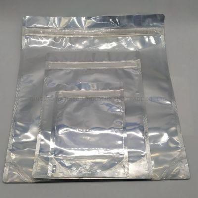 Stand up Plastic Bag with Magic Tie Zipper