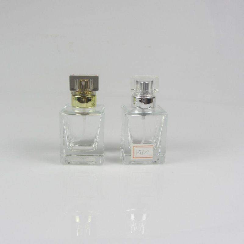 Refillable Atomizer Rectangle Empty Spray 30ml 50ml 100ml Glass Perfume Bottles