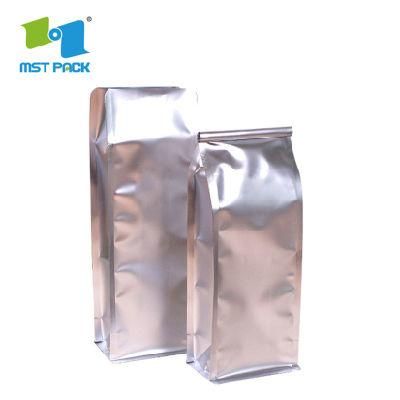 Flat Bottom 8 Side Gusset Coffee Bags with Seal Ziplock