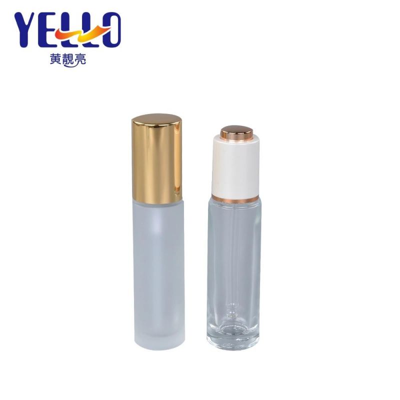 Premium Quality 30ml Glossy Frosted Glass Serum Bottle with Dropper