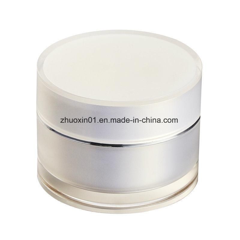 Cheap Hot Sale Plastic Cosmetic Packaging Cream Jar with Double Wall