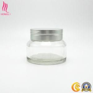 Clear/Frosted 100g Glass Container for Facial Cream