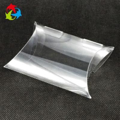 Folding Clear Plastic Pillow Box for Cosmetic