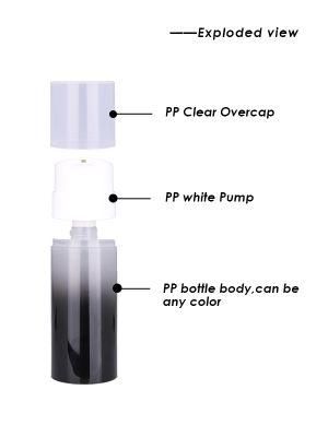 150ml 200ml 250ml Cylinder PP Airless Bottle