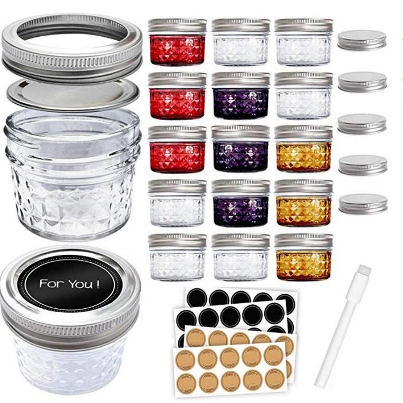 16oz 32oz Regular Mouth Glass Food Cans or Mason Jar with Assembly Lids