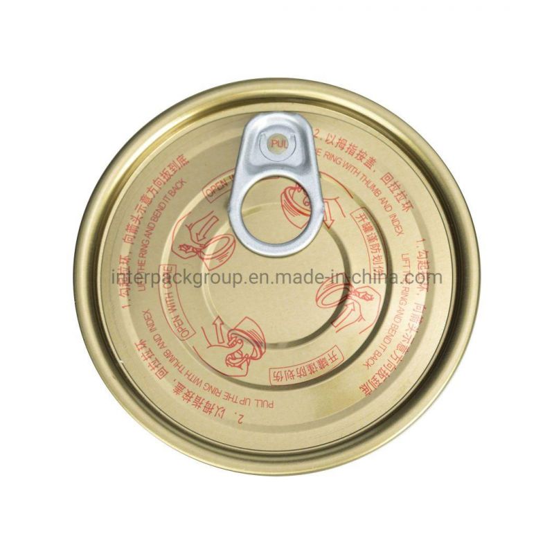 Wholesale Manufacturer Round Square Tin Easy Open End Aluminum Lid Factory Directly Sale