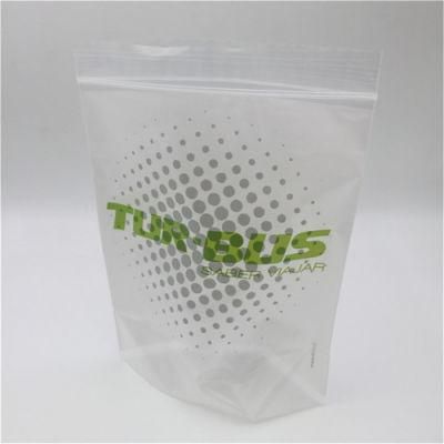 LDPE Clear Custom Printed Resealable PE Ziplock Pouch Bag