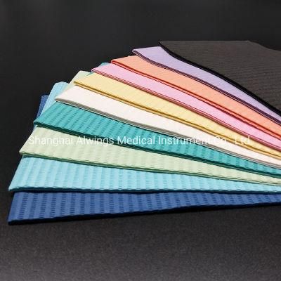 Wood Pulp Polyethylene Film Dental Disposable Bibs Patient Bibs