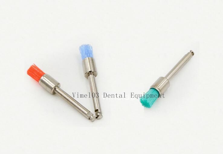 Dental Prophy Polishing Brush Latch Type Nylon Bristles Flat