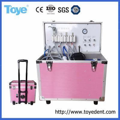 Fashion Design Mobile Portable Dental Unit with Air Compressor