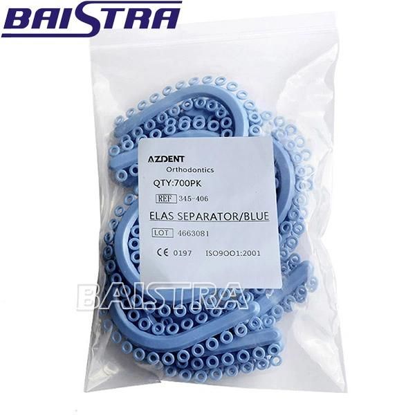 High Grade Blue Color Rubber Dental Elastic Separator for Medical Use