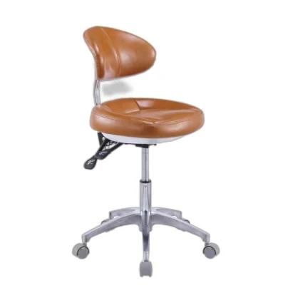 Clinic Doctor Surgical Dental Assistant Stool with Middle Back for Dentist