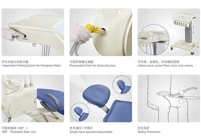 Electric Leather Dentist Chair, Dental Chair Unit