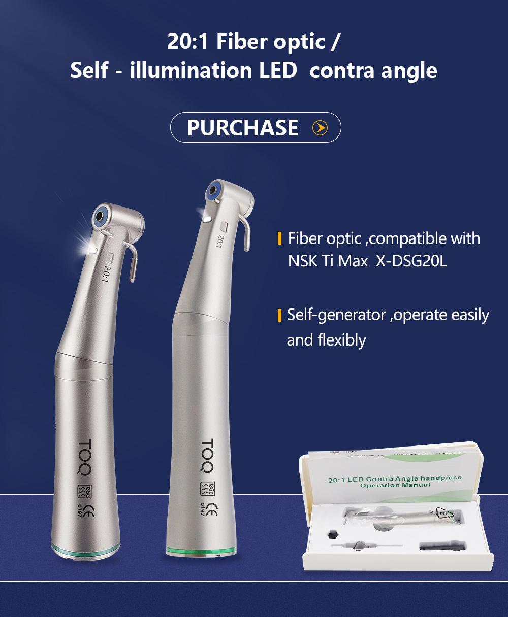 Fiber Optic Handpiece Compatible NSK X-DSG20L 20: 1 Implant Contra Angle