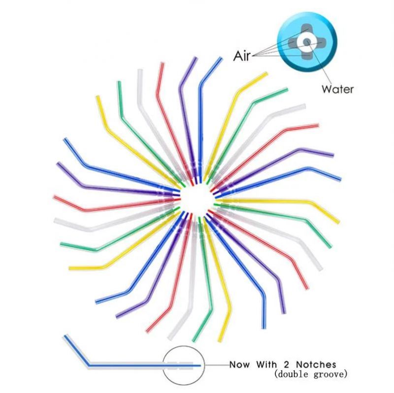 Colourful Dental Disposable 3 Way Air Water Syringe Nozzles Tips