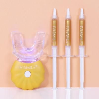 Professional Teeth Whitening Formula with (3) Teeth Whitening Gel Syringes Teeth Whitening Kit with LED Light