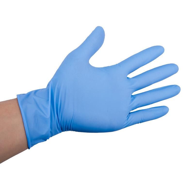 5 Sizes Wholesale Top Industrial Nitrile Exam Gloves Blue Powder Free New Type Disposable Nitrile Gloves