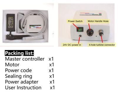 Dental Electric Motor Electric Dental Electric Internal Spray Micro Endo Motor with 1: 5 Increasing High Speed