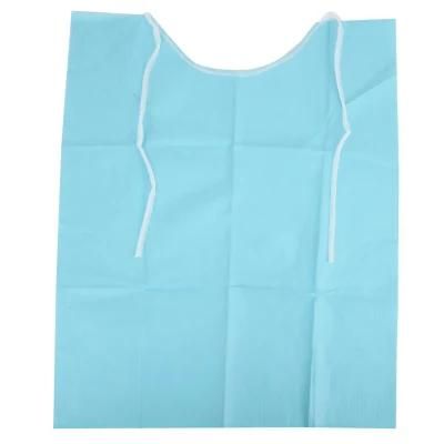 Wholesale Waterproof Disposable Dental Bib with Rectangle Extral Tie