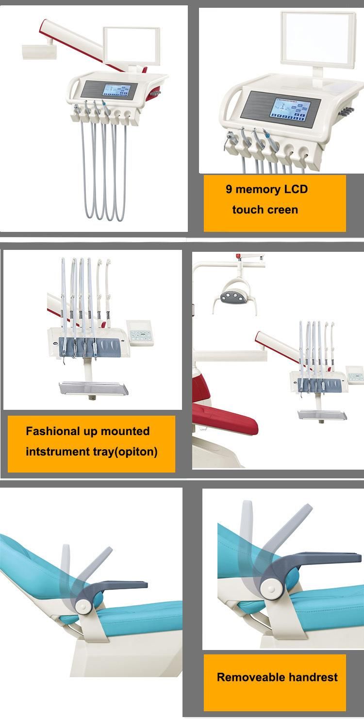 Ce & FDA Approved Gladent High Quality Colorful Dental Unit with LED Sensor Lamp (GD-S350)