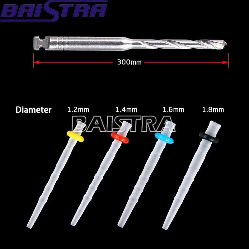 1.2-1.8mm Dental AAA Fiber Post & Core Fiber Resin Post Dental Materials