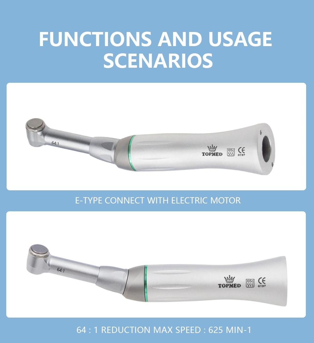 Optional External Spray 64: 1 Low Speed Endodontics Contra Angle