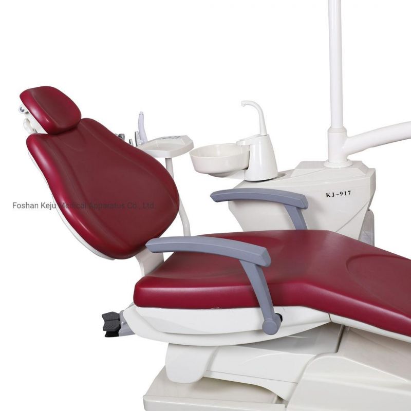 Metal &Ceramic Keju Wooden Case China Dental Unit Chair with ISO