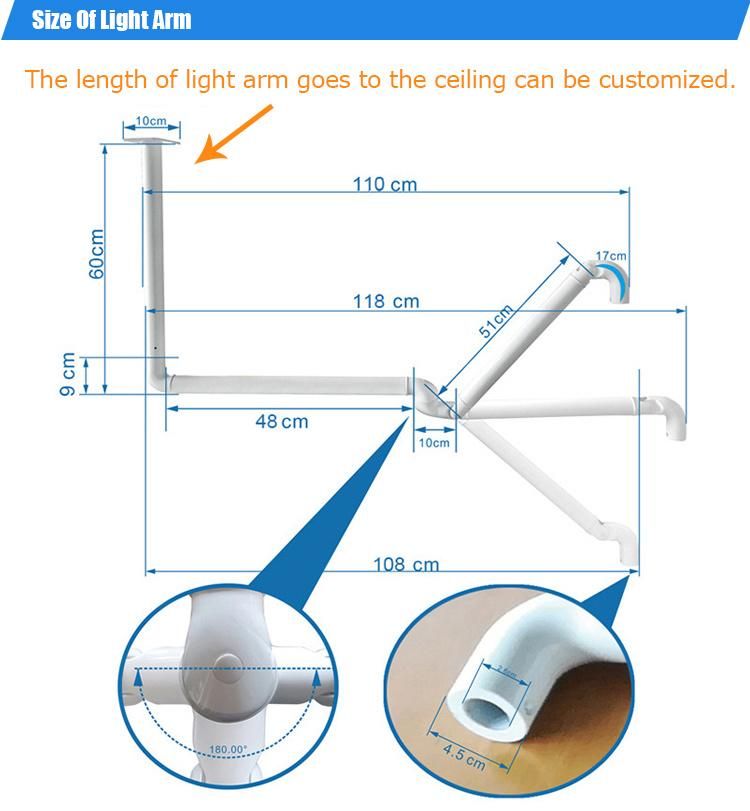 6 LED Oral Operatino Lamp Shadowless with Sensor