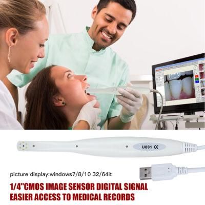 Dentist Best UVC Protocol USB Oral Intraoral Camera with 6 LED and 2.5 Meters Cable