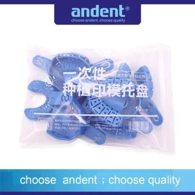 Dental Plastic Blue Impression Tray with Good Quality