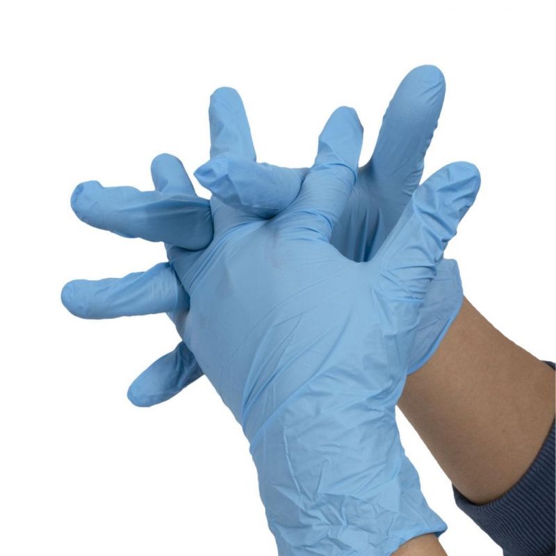 5 Sizes Wholesale Top Industrial Nitrile Exam Gloves Blue Powder Free New Type Disposable Nitrile Gloves