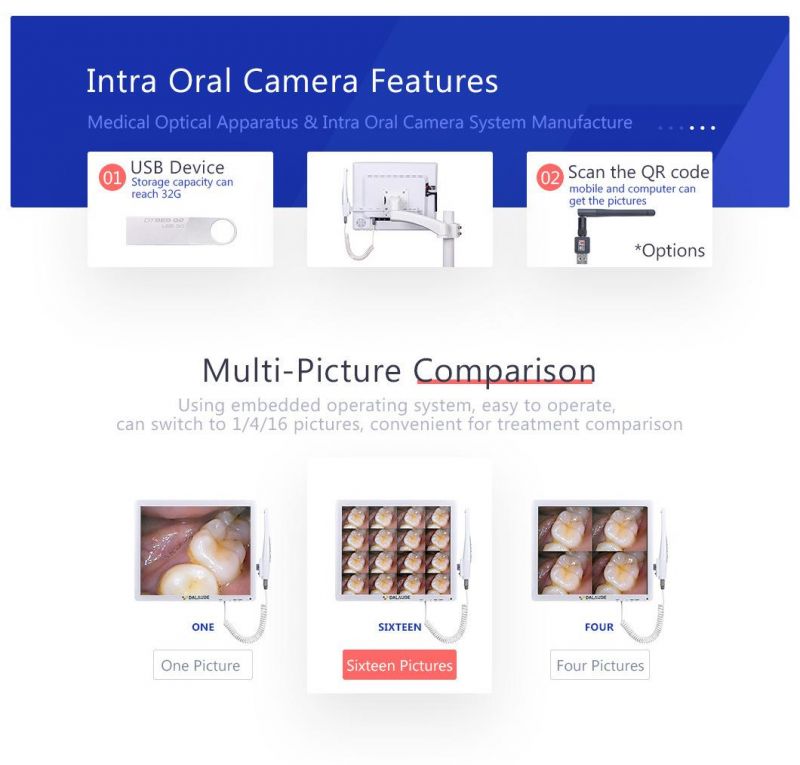 New Technology Dental Camera Mouthwatch Teeth with Camera Handle