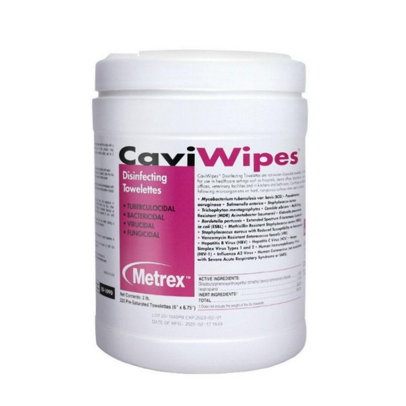 Dental Clinic Tissue Metrex Caviwipes 220PCS/Barrel Disinfecting Cleaning Disinfection Wipes