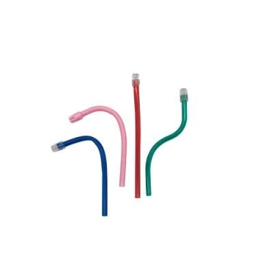 Portable Disposable Surgical Dental Saliva Ejector Rainbow Color with CE