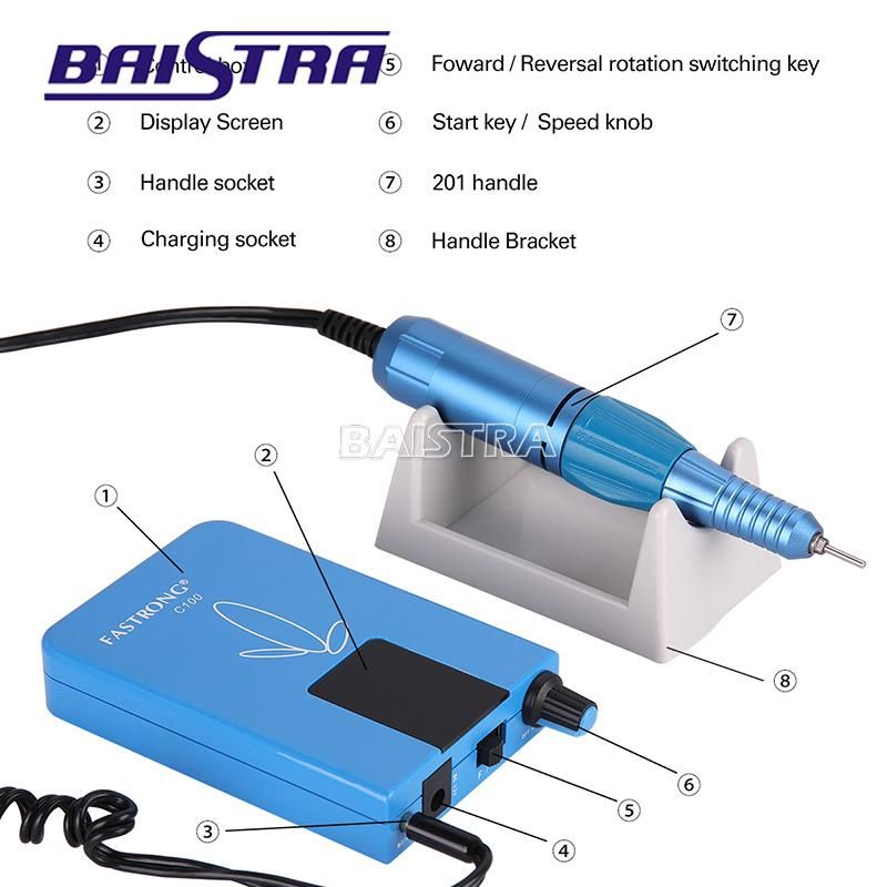 Chargeable Portable Dental Lab Micro Motor Teeth Polishing Handpiece