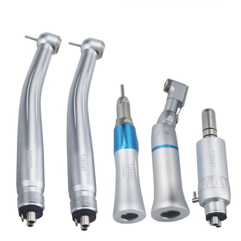 2PCS Dental High Speed Handpiece External Low Speed Contra Angle Motor Handpiece Set