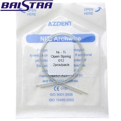 Orthodontic Use White Color Niti Dental Open Coil Spring