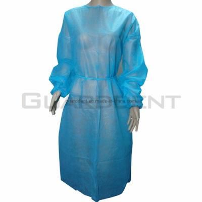 Medical Disposable Isolation Gowns Kitted Cuff or Elastic Cuffs